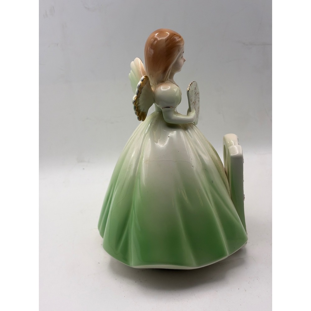 Josef Originals Birthday Girl 18th Birthday Angel Figurine Green Gold 651651 - Picture 5 of 8
